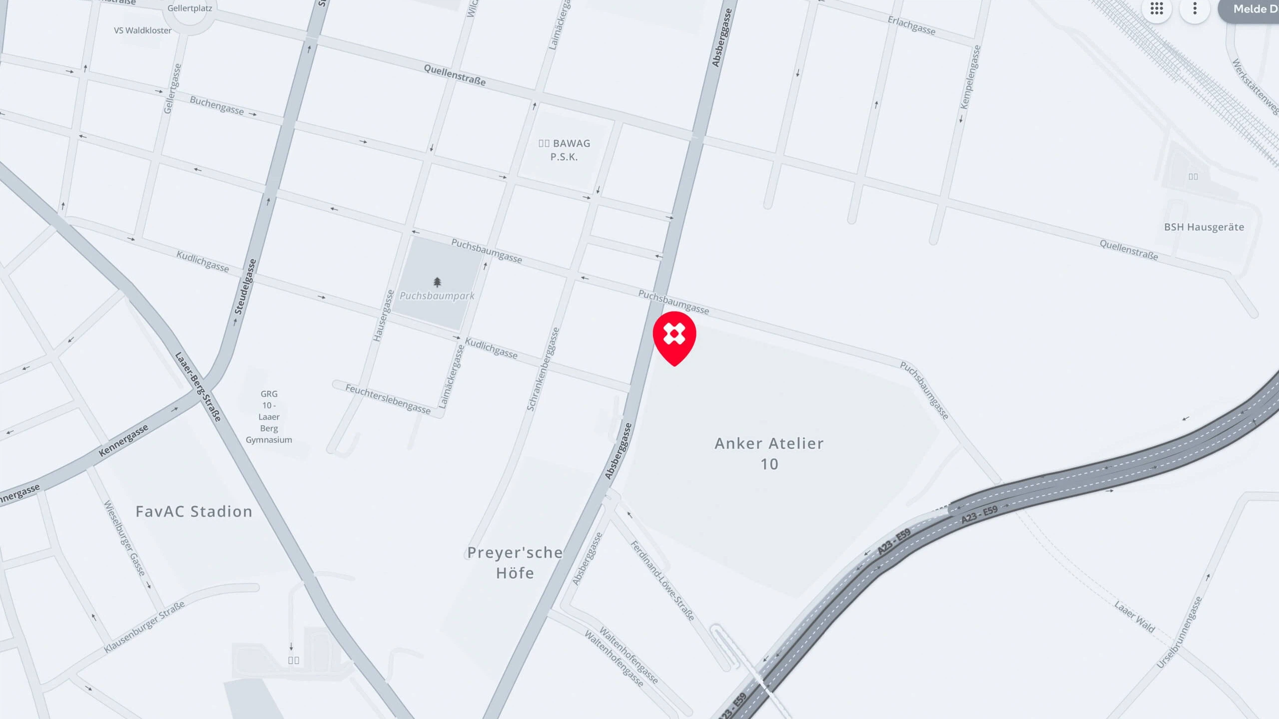 Karte mit MMCAGENTUR Pin