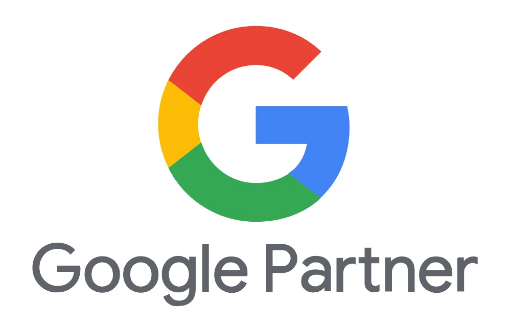 Google Partner Zertifikat Logo für professionelles Suchmaschinenmarketing und Google Ads.